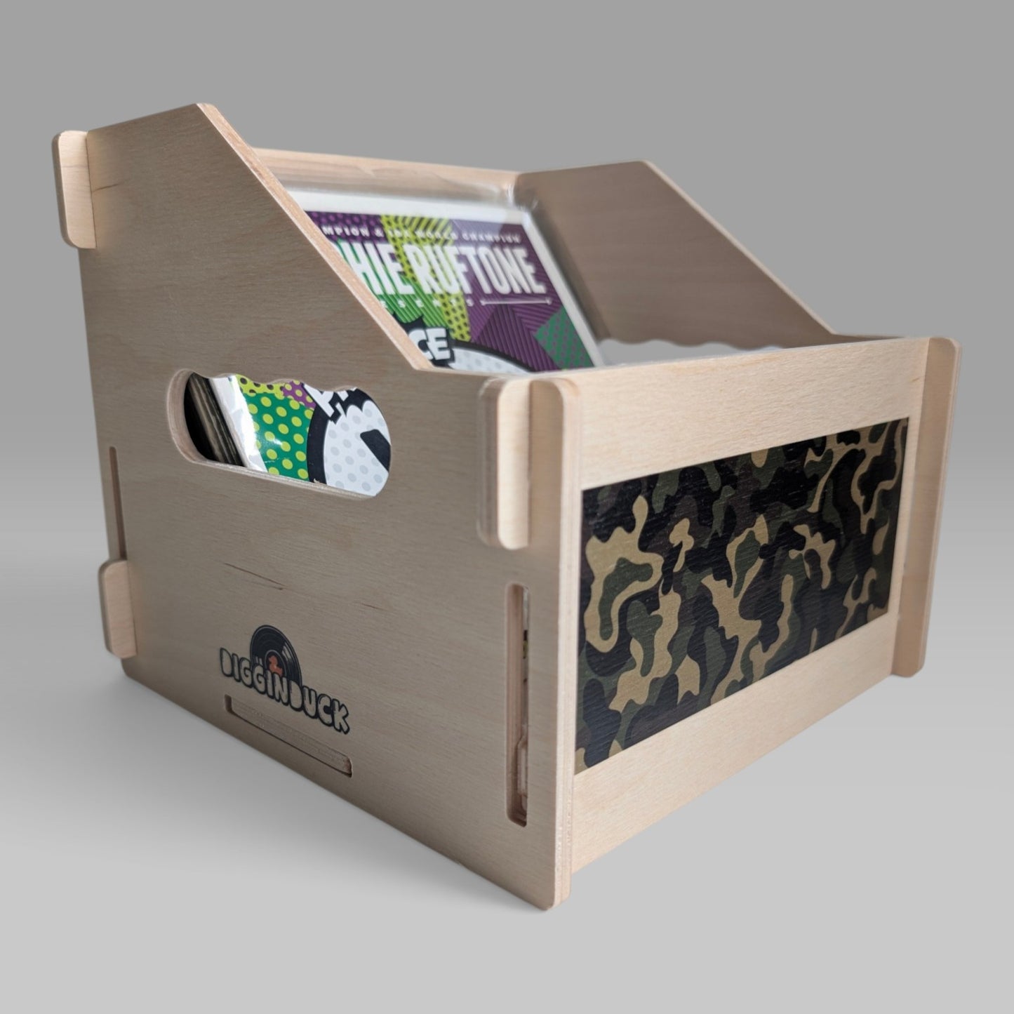 7-INCH VINYL RECORD CRATE "CAMO"
