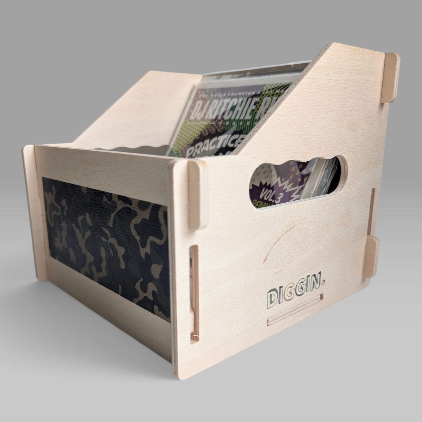 7-INCH VINYL RECORD CRATE "CAMO"