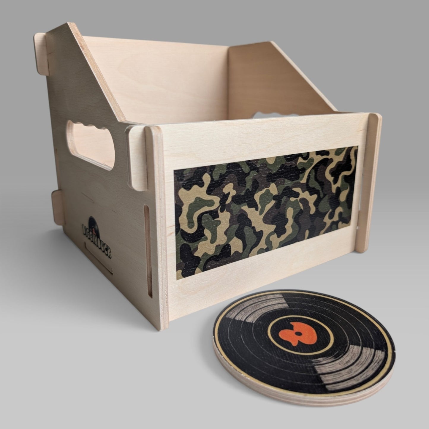 7-INCH VINYL RECORD CRATE "CAMO"