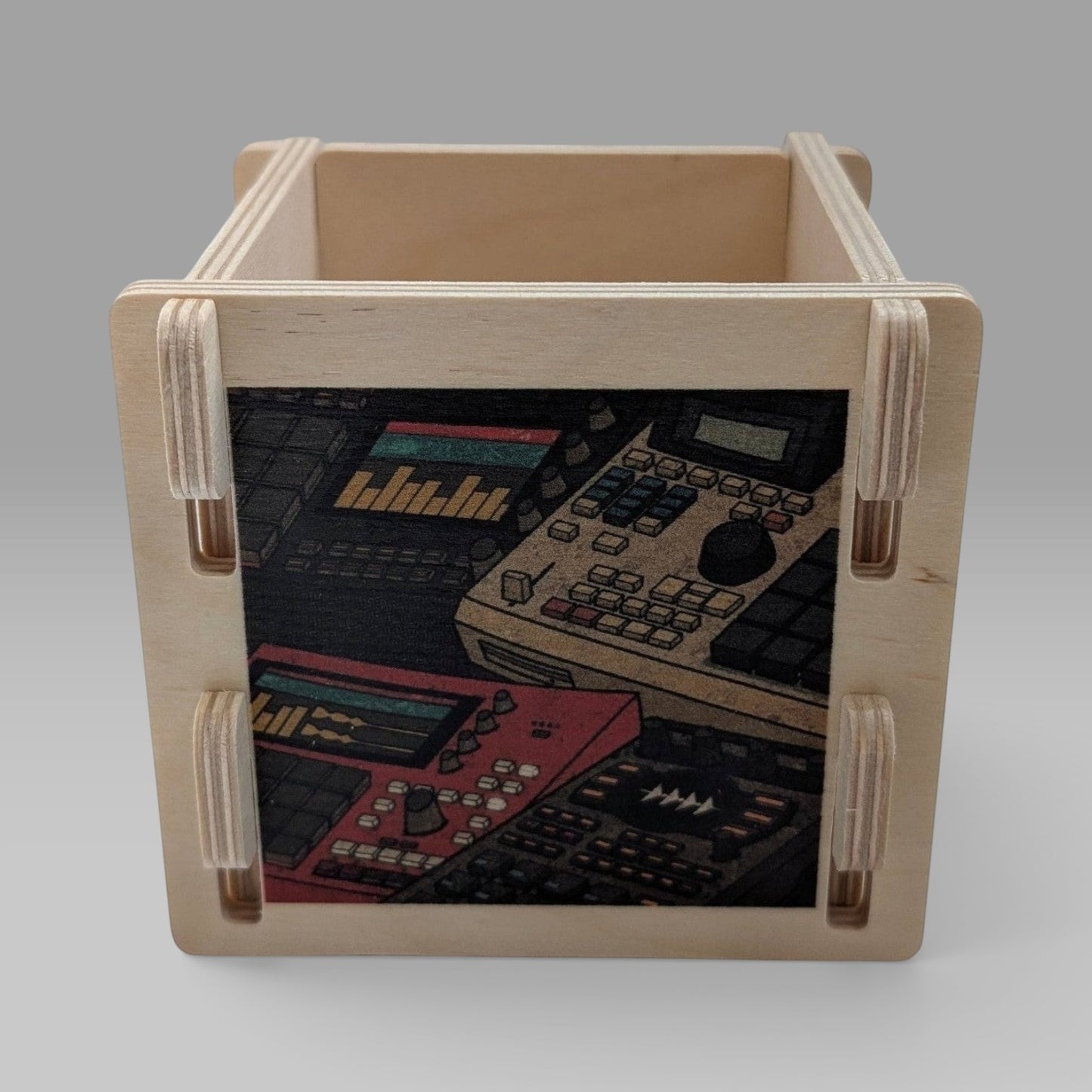 "BEATBROSKI" SET DIGGIN CRATE + BOX + TWO COASTERS