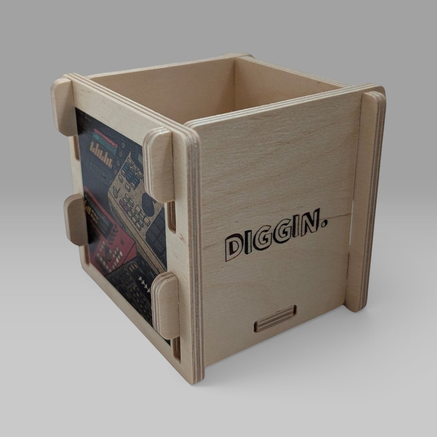 "BEATBROSKI" SET DIGGIN CRATE + BOX + TWO COASTERS