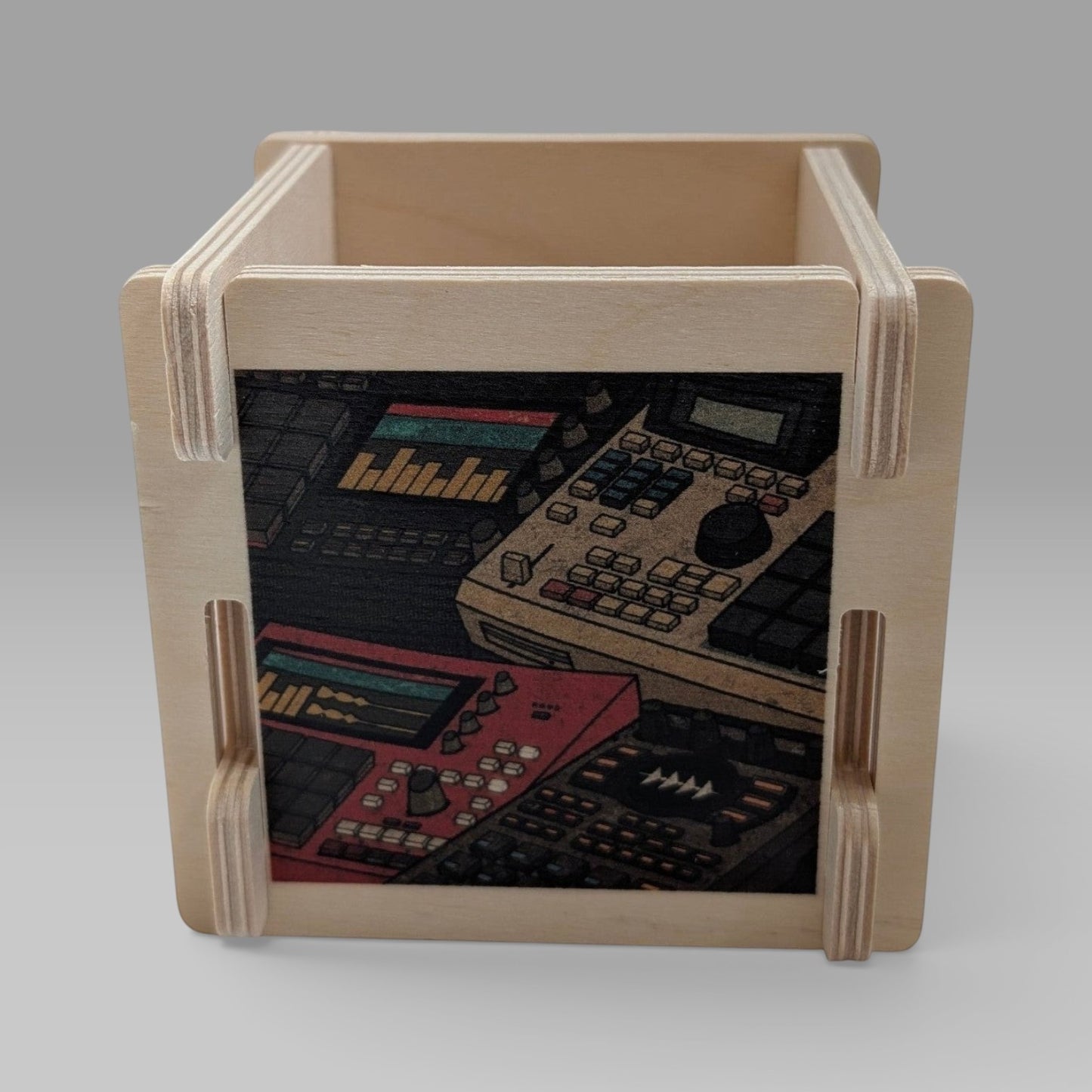 "BEATBROSKI" SET DIGGIN CRATE + BOX + TWO COASTERS