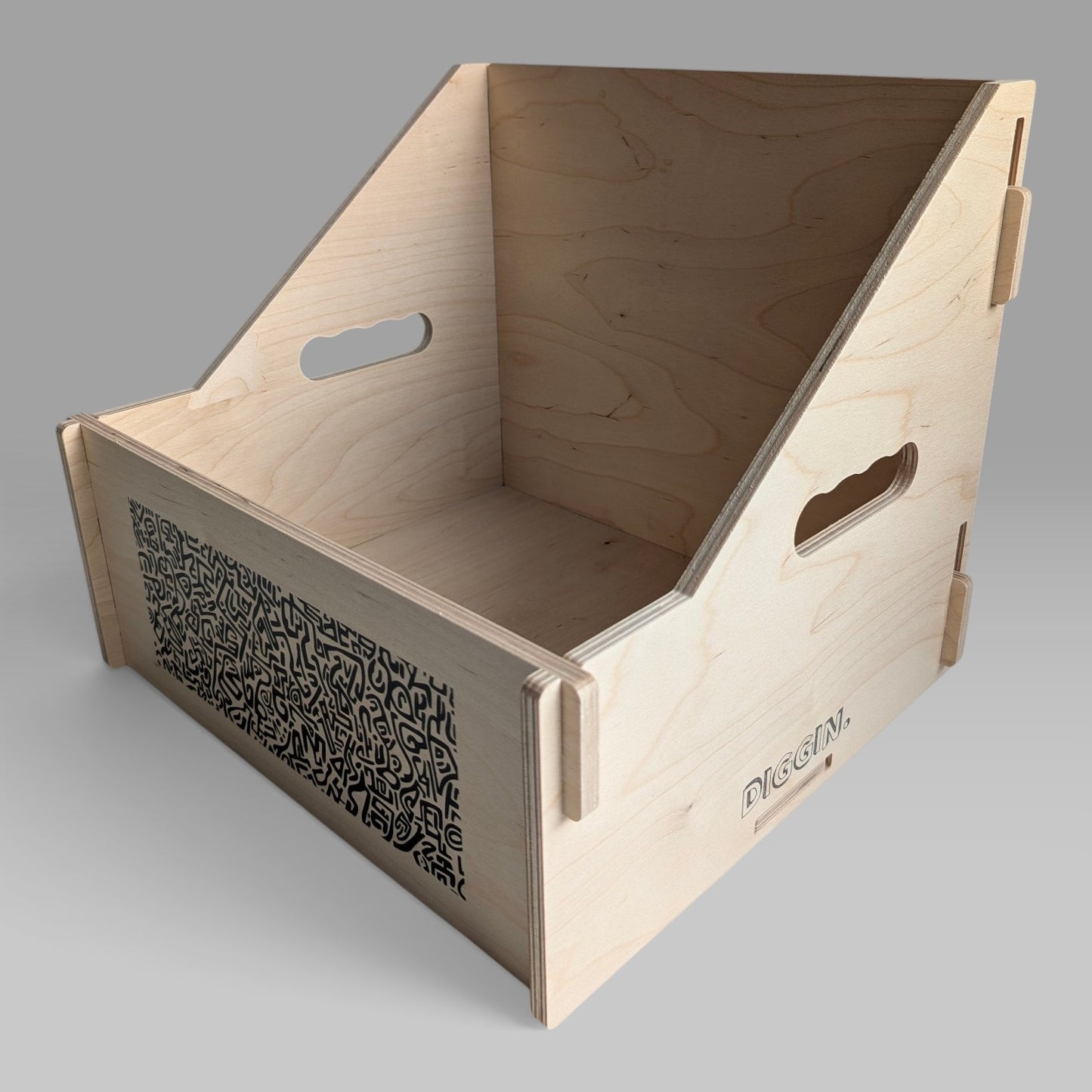 12-INCH VINYL RECORD CRATE "DOODLES"