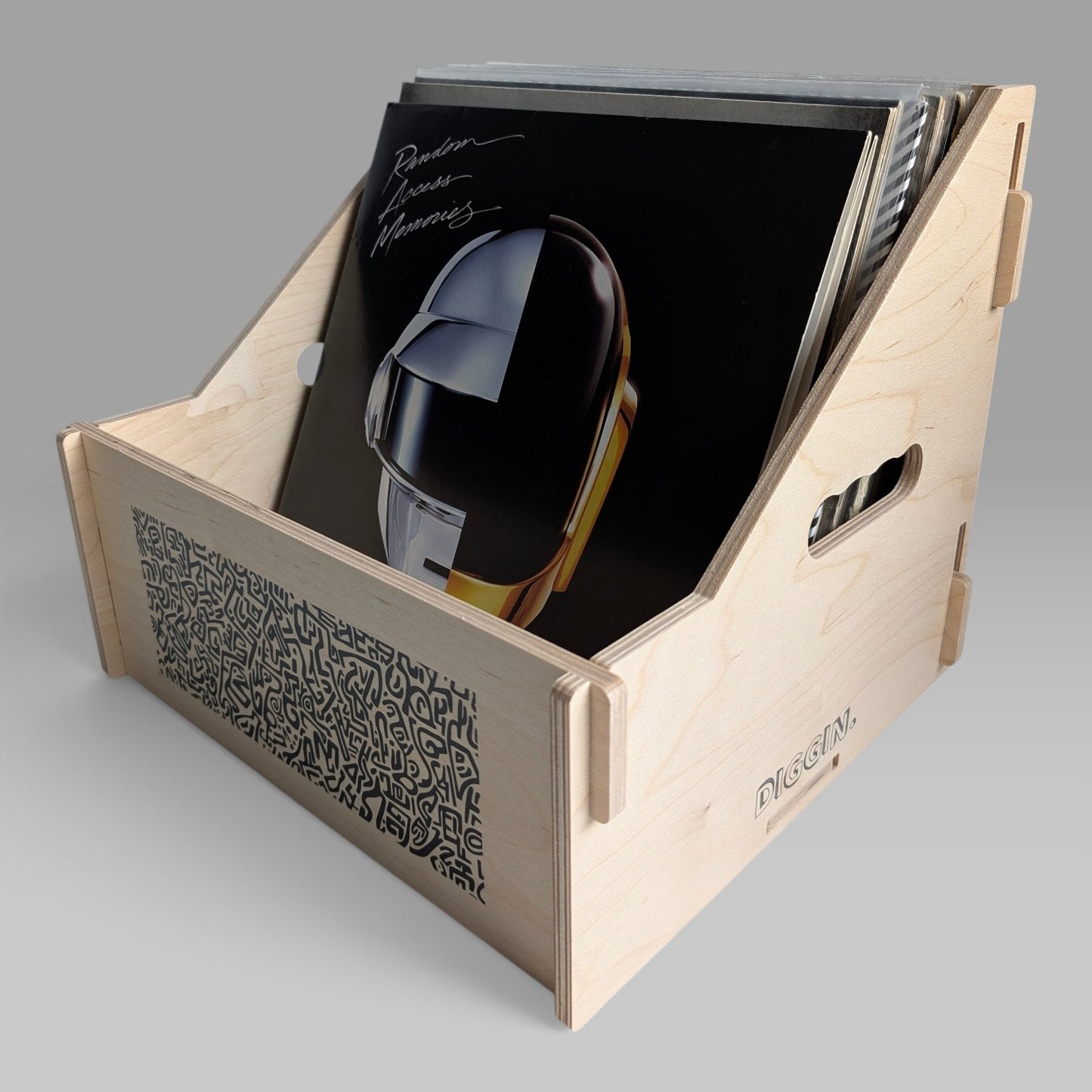 12-INCH VINYL RECORD CRATE "DOODLES"
