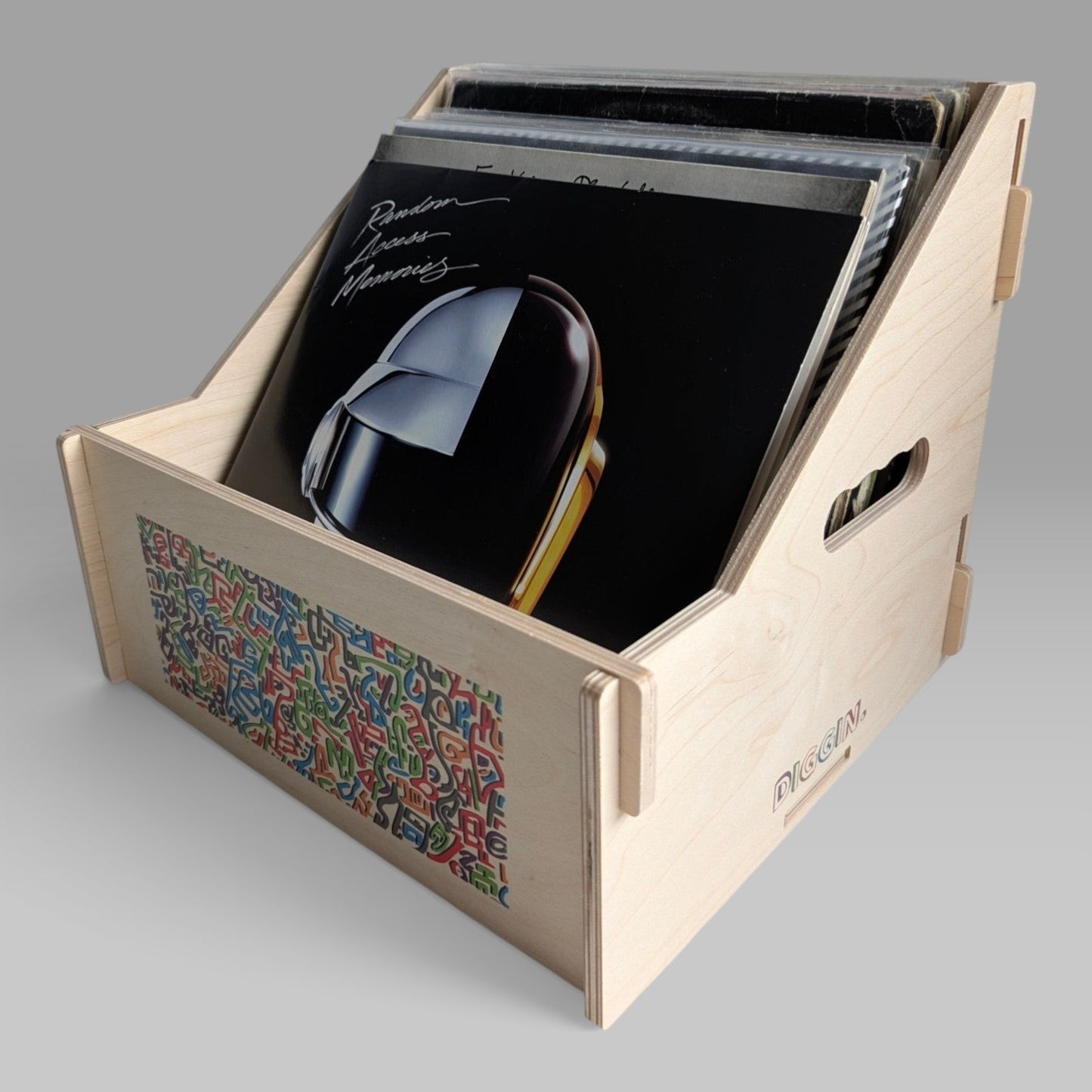 12-INCH VINYL RECORD CRATE "DOODLES COLOR"