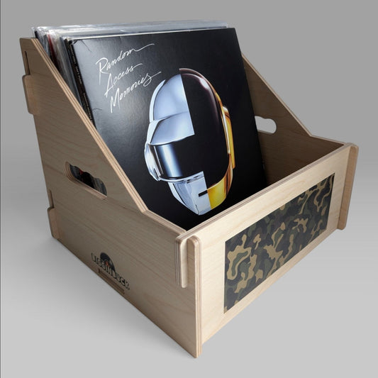 12-INCH VINYL RECORD CRATE "CAMO"