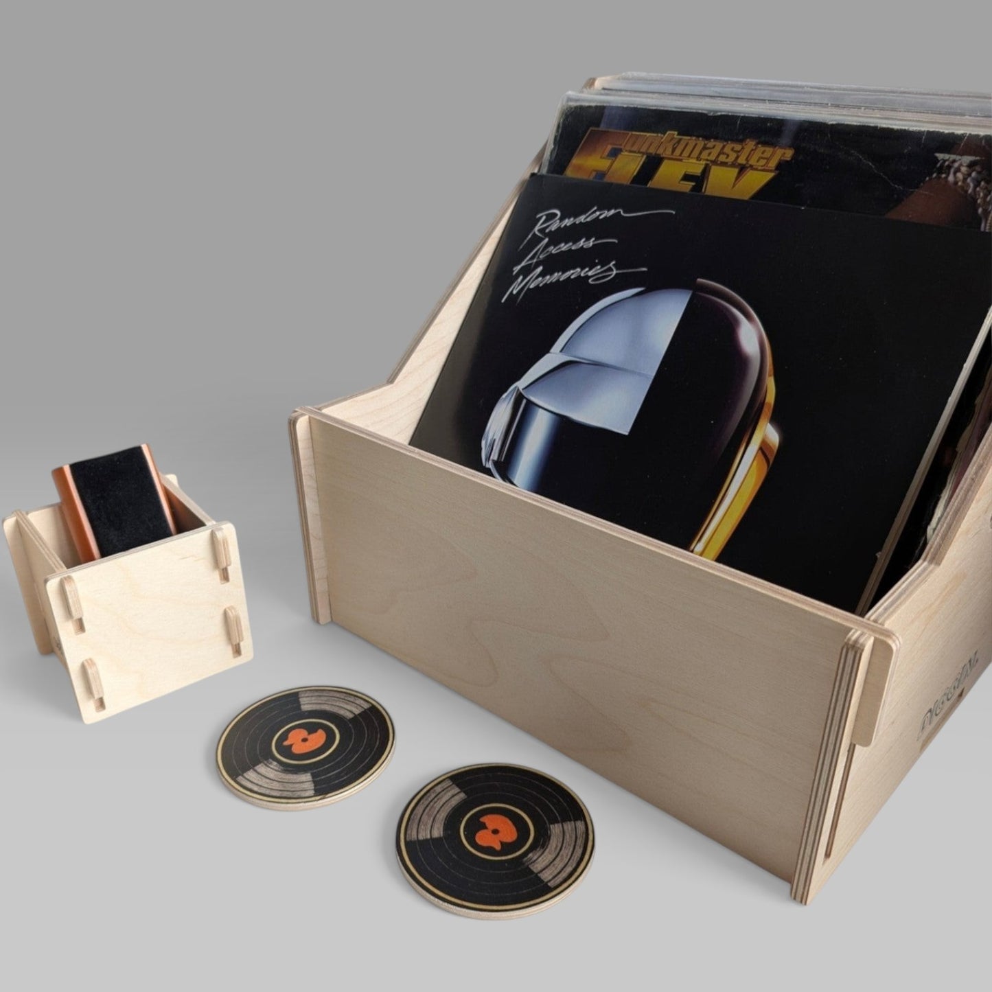 "BASIC" SET DIGGIN CRATE + BOX + TWO COASTERS